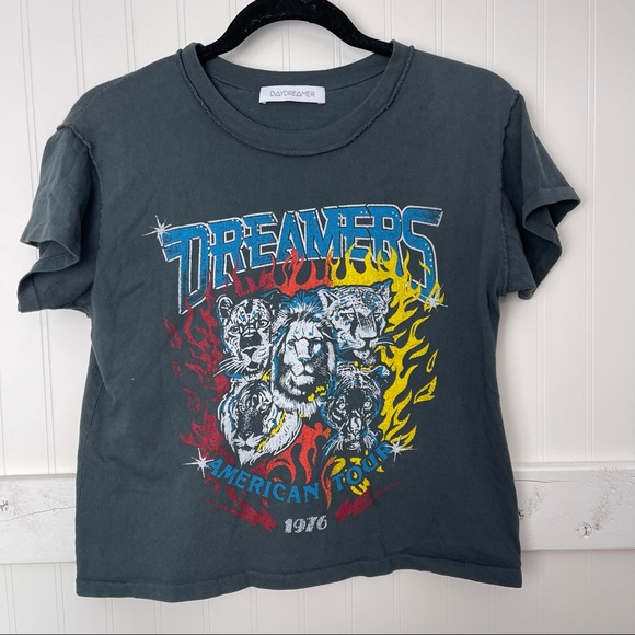 DAYDREAMER Dreamers American Tour Cropped Graphic Tee - Picture 3 of 7
